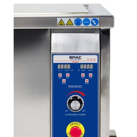 Appareil à ultrasons avec cuve oscillante en inox: capacité 90 l