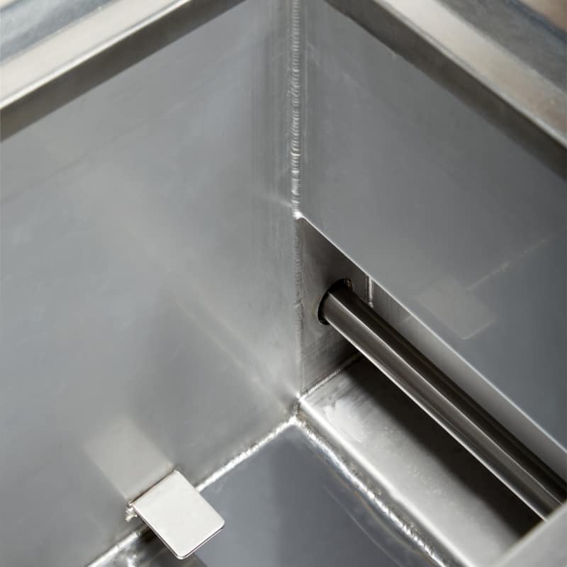 Nettoyeur ultrasons BPAC 58L bi-fréquences, vue fond de cuve
