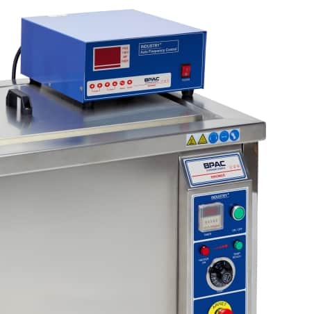 nettoyeur industriel à ultrasons de 206 litres BPAC panneau de contrôle et générateur ultrasons