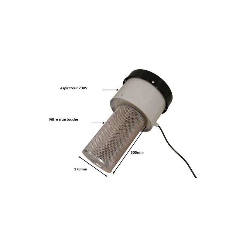 filtre aspirateur poussiere pour cabine de sablage