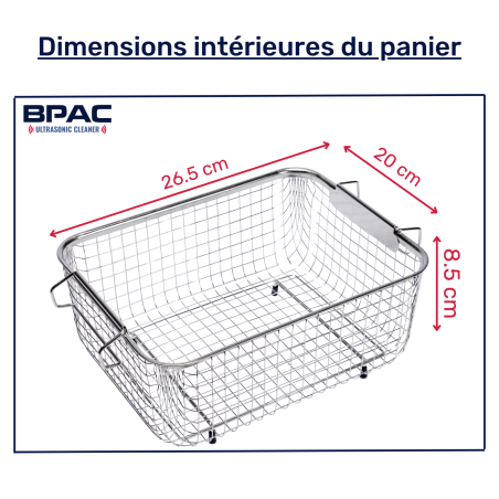 Bac ultrason 10 litres - Interface Digitale