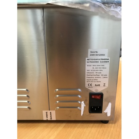 Photographie d'un Nettoyeur Ultrasons 6L SWEEP reconditionné