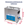BPAC Nettoyeur ultrasons 6 litres haute gamme BPAC Nettoyeur ultrasons 6 litres haute gamme