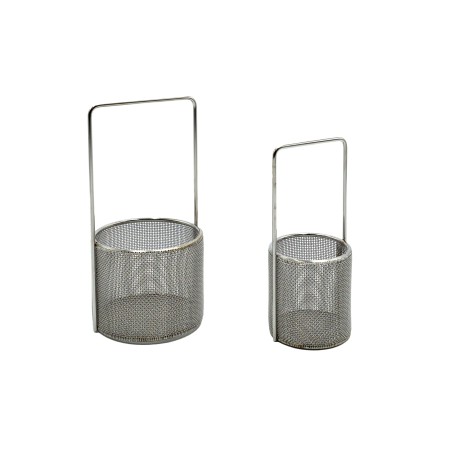 2 paniers rond inox maille extra fine D78mm et D55mm 2 paniers rond inox maille extra fine D78mm et D55mm