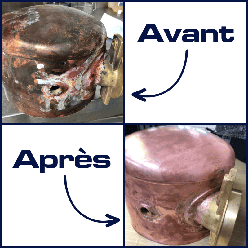 Nettoyage des pièces avant après - bain ultrasons 360 litres