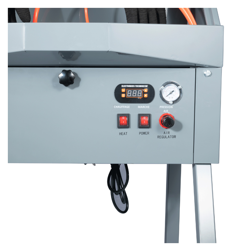 Zoom commandes fontaine de lavage chauffante haute pression BPAC