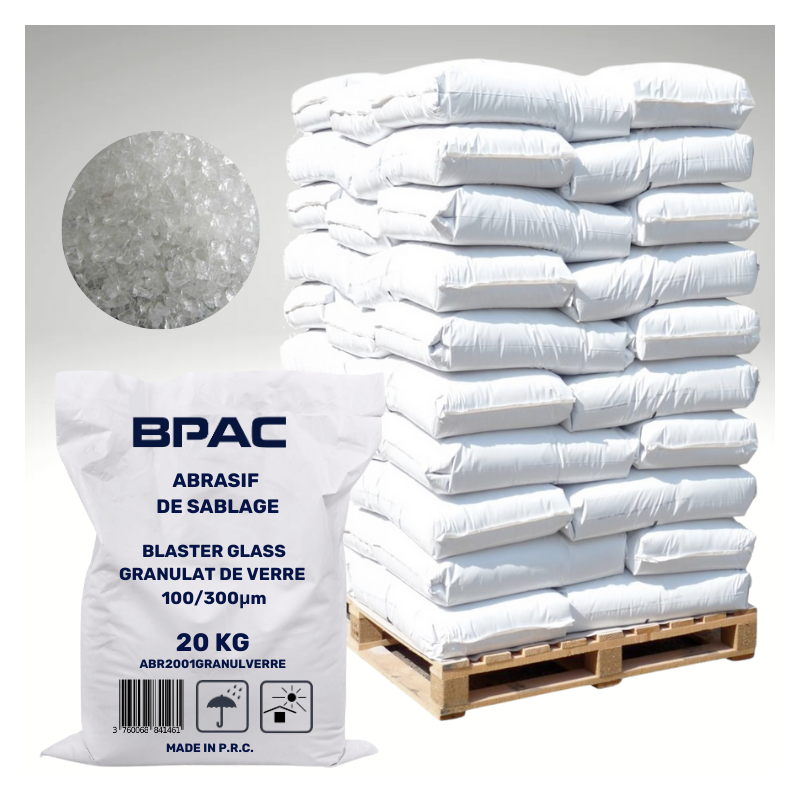 PALETTE 960 KG GRANULAT DE VERRE 100-300 MICRONS