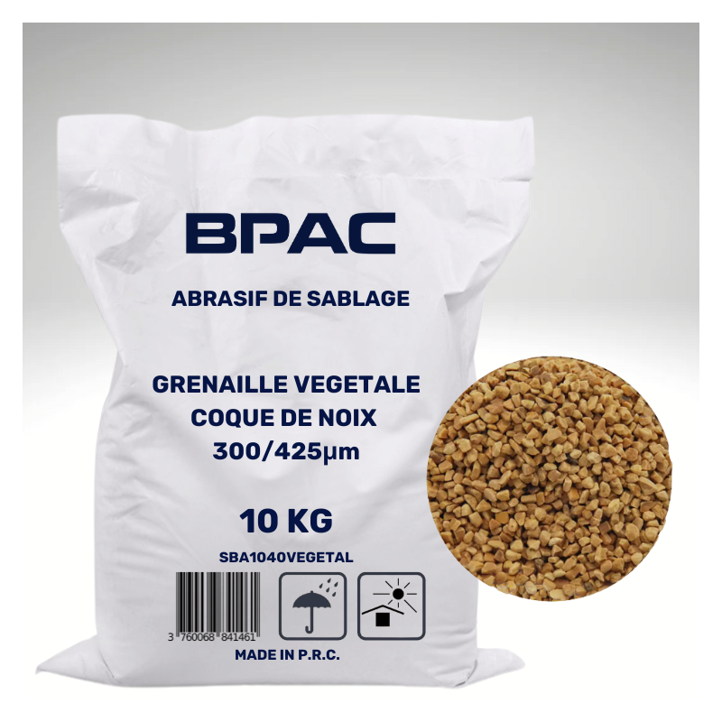 Abrasif grenaille vegetale - SAC 10KG