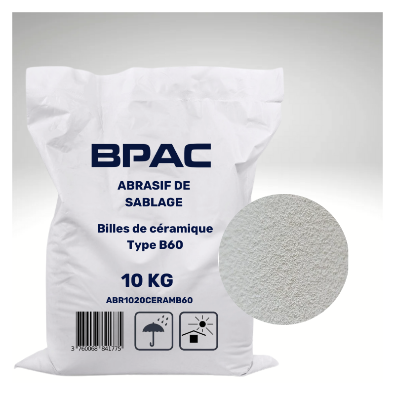 Abrasif Sablage BPAC Billes Céramique type B60 - SAC 10 KG