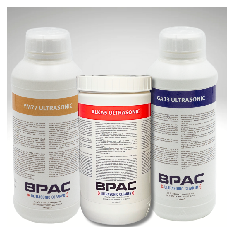 Pack trois détergents ALKA5-YM77-GA33 3x1L