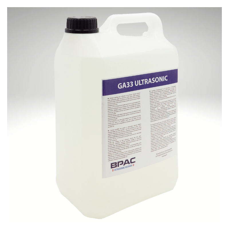GA33 Dégraissant universel Alcalin nettoyage ultrason tous matériaux 5L