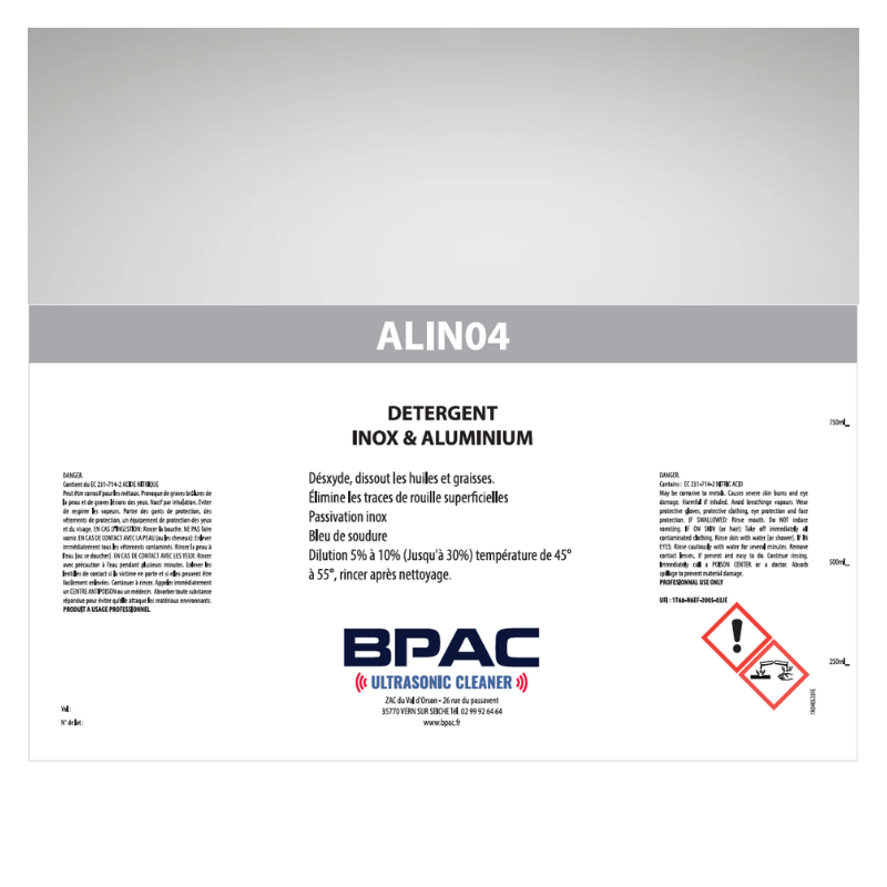 Notice, instructions, conseils d'utilisation ALIN04