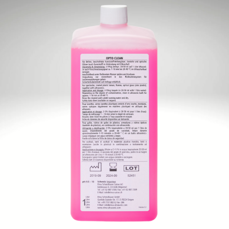 ELMA OPTO CLEAN lessive pour nettoyage à l'ultrasons des lunettes optique, monture et masque respiratoire ELMA OPTO CLEAN lessive pour nettoyage à l'ultrasons des lunettes optique, monture et masque respiratoire