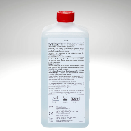 Elma Clean 35 liquide nettoyant pour cuve ultrasonic prothèse dentaire Elma Clean 35 liquide nettoyant pour cuve ultrasonic prothèse dentaire