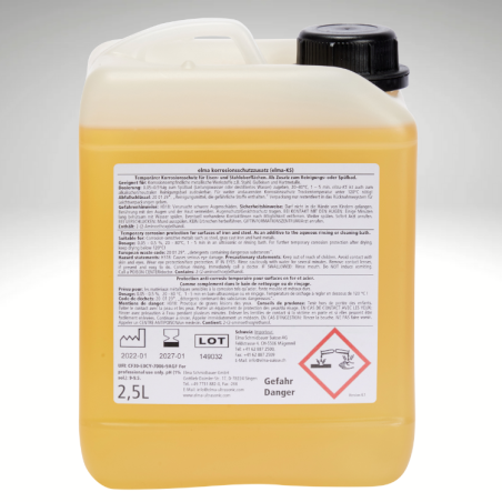 Elma KS, bidon de 2,5L, vue de dos - détergent protecteur, anti-corrosion Elma KS, bidon de 2,5L, vue de dos - détergent protecteur, anti-corrosion