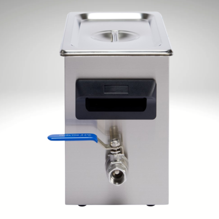 Nettoyeur Ultrasons 3 litres Digital vue de profil vanne vidange Nettoyeur Ultrasons 3 litres Digital vue de profil vanne vidange