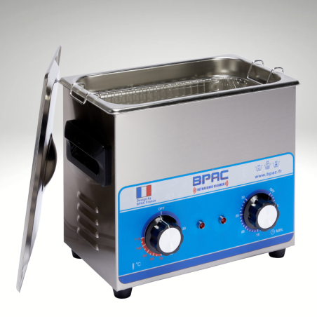 Cuve ultrasons BPAC 6 litres, ouverte, vue pannier Cuve ultrasons BPAC 6 litres, ouverte, vue pannier