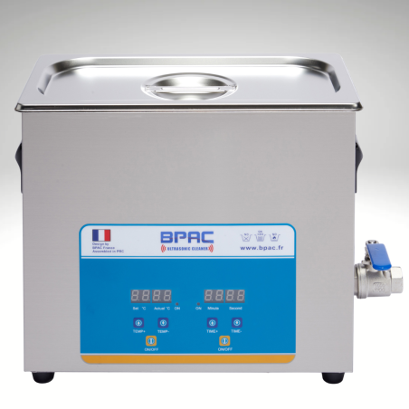 Cuve ultrasonique BPAC - 6L digital avec vanne de vidange Cuve ultrasonique BPAC - 6L digital avec vanne de vidange