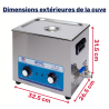 Dimensions extérieures nettoyeur BPAC10L Dimensions extérieures nettoyeur BPAC10L