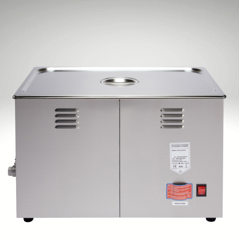 Vue de dos du bain ultrasons BPAC 28L analogique