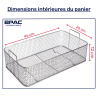 Dimension du panier pour la cuve 28L Dimension du panier pour la cuve 28L