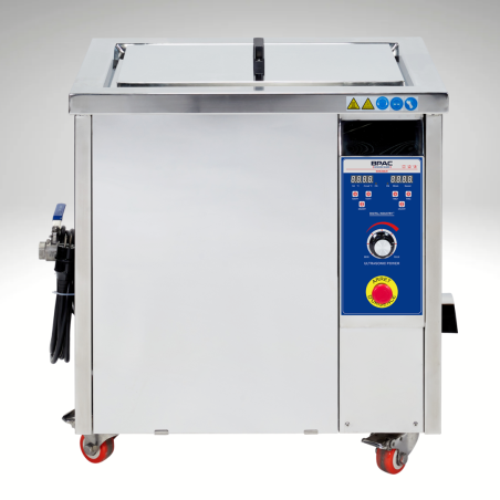 Cuve ultrasons industriel BPAC 38L vue de FACE vanne de vidange Cuve ultrasons industriel BPAC 38L vue de FACE vanne de vidange