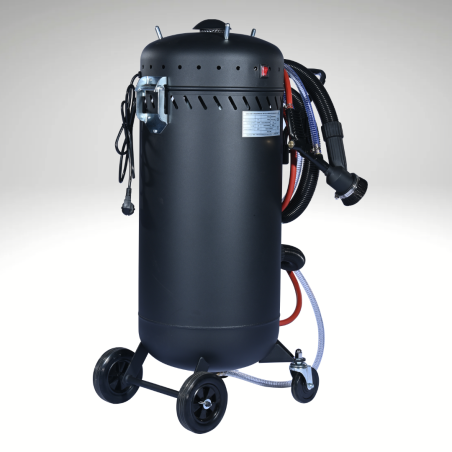 Sableuse mobile avec aspiration 106 litres Sableuse mobile avec aspiration 106 litres
