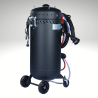 Sableuse mobile avec aspiration 106 litres Sableuse mobile avec aspiration 106 litres