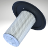 Zoom sur le filtre à air de la sableuse mobile 106L par aspiration BPAC Zoom sur le filtre à air de la sableuse mobile 106L par aspiration BPAC