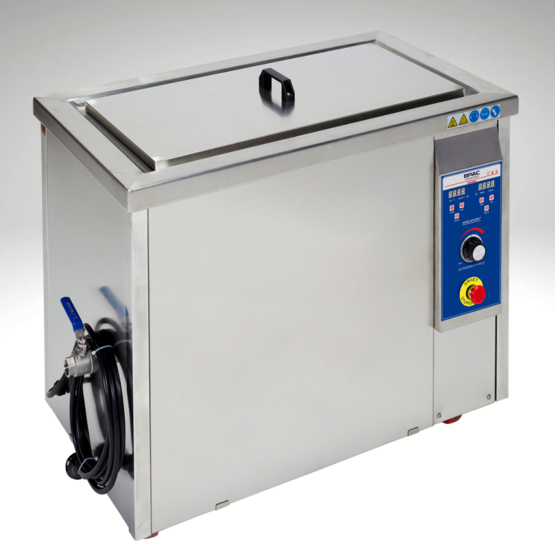 Vue de profil du Nettoyeur Ultrasons INDUSTRIEL 58 litres, 28 Khz, Cuve renforcée, 650x300x300mm