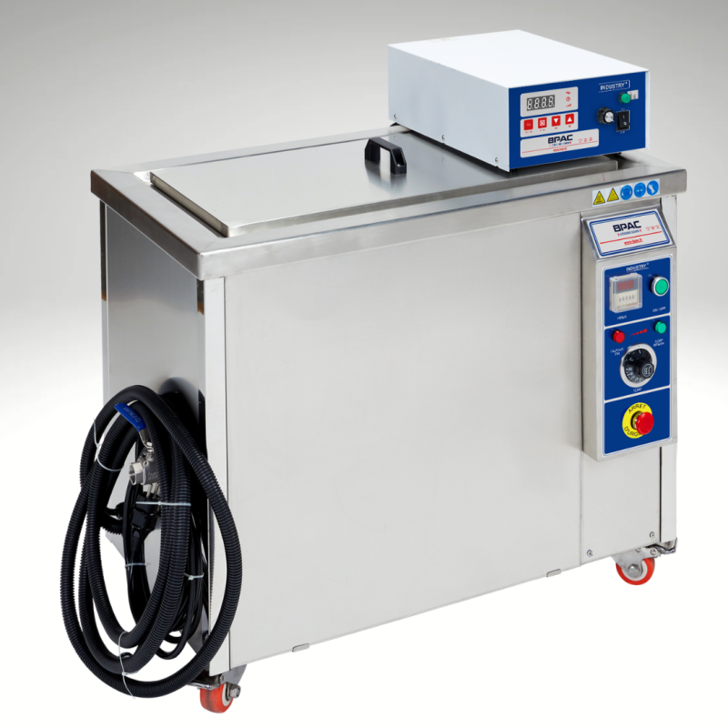 Nettoyeur ultrasons industriel BPAC 58L, bi-fréquences et son générateur externe