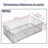 panier standard pour cuve ultrason bpac 30 litres analogique panier standard pour cuve ultrason bpac 30 litres analogique