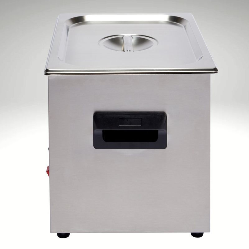 Vue côté nettoyeur à ultrasons BPAC 10 litres digital