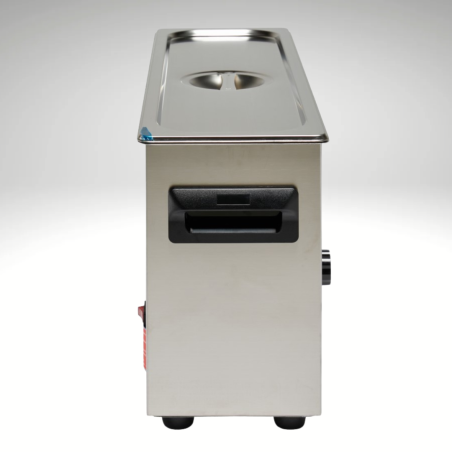 Vue côté cuve ultrasons BPAC 10L long Vue côté cuve ultrasons BPAC 10L long