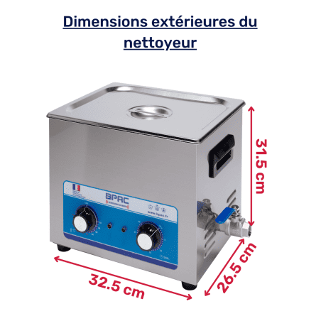 dimensions extérieures nettoyeur BPAC10L