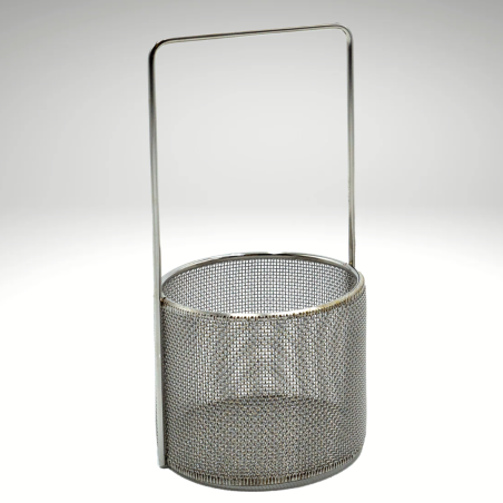 Panier rond, maille fine 1mm, diamètre 70mm Panier rond, maille fine 1mm, diamètre 70mm