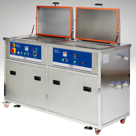 Nettoyeur Ultrasons INDUSTRIEL 104 litres avec SECHEUR intégré - (2 Cuves)