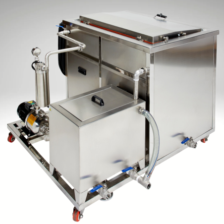 Vue de dos, nettoyeur ultrasons industriel BPAC 225 litres