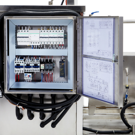 Panneau électrique Nettoyeur Ultrasons Industrie 360 litres 28kHz Panneau électrique Nettoyeur Ultrasons Industrie 360 litres 28kHz
