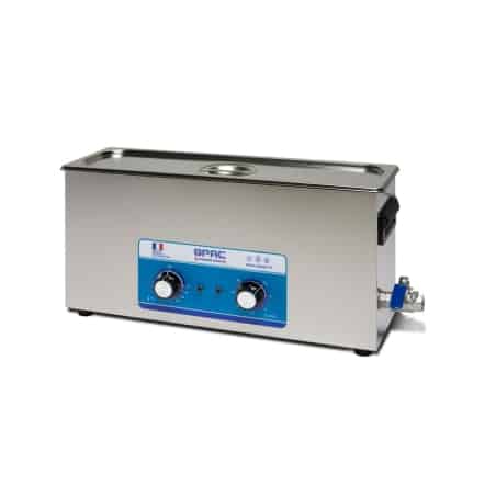 NETTOYEUR/BAC ULTRASONS PROFESSIONNEL ANALOGIQUE 15L 360 WATTS AVEC VANNE  DE VIDANGE (330x300x150mm) (QUALITE PREMIUM) - P2R