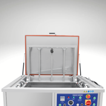 Cuve 360 litres avec skimming et levage panier pneumatique Cuve 360 litres avec skimming et levage panier pneumatique
