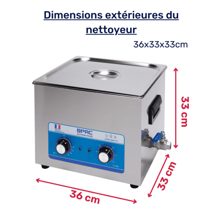 Nettoyeur ultrasons 15 litres digital –