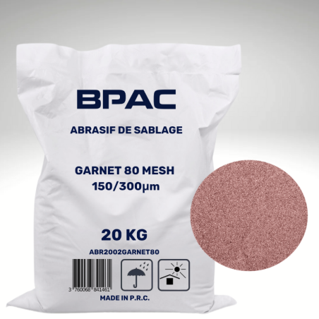 Sac de 20kg d'abrasif Garnet 80 mesh Sac de 20kg d'abrasif Garnet 80 mesh