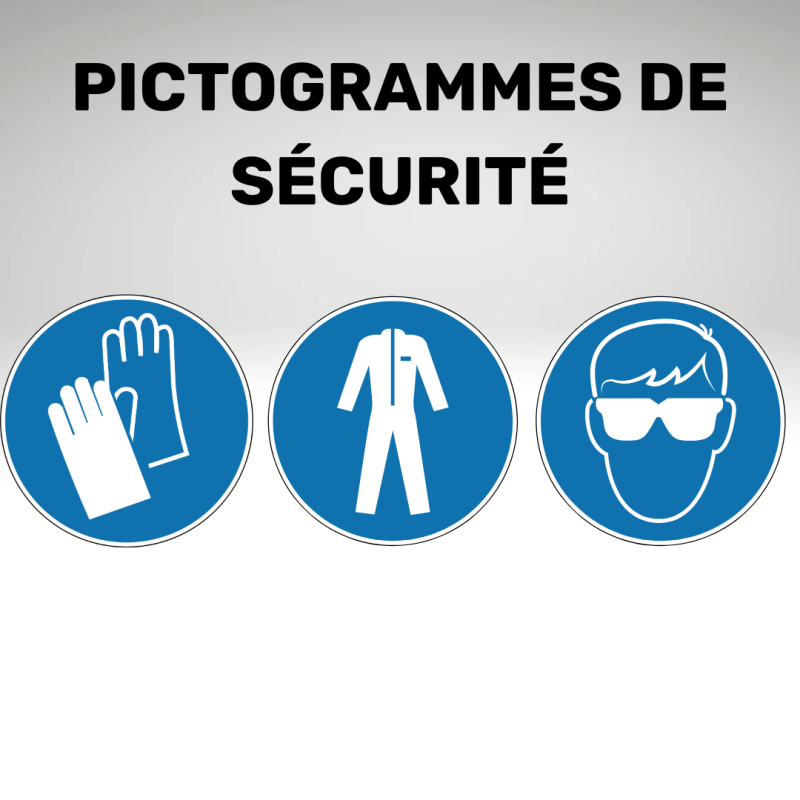 Port des gants, des lunettes et d'un tablier obligatoires