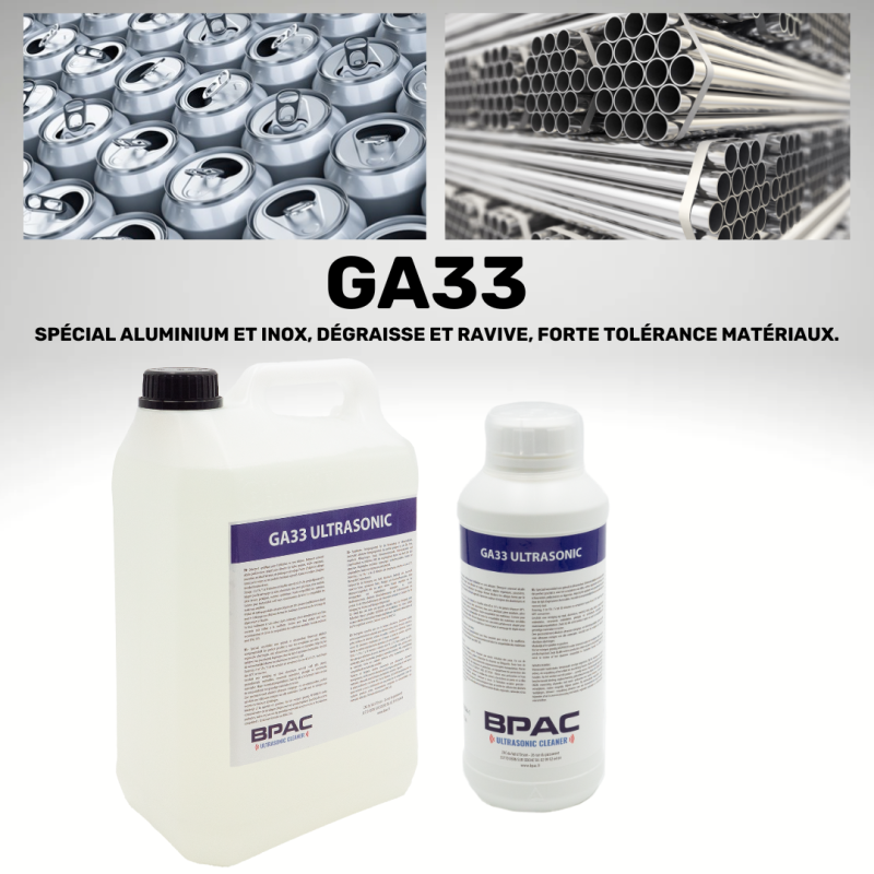 Usage du détergent GA33 BPAC
