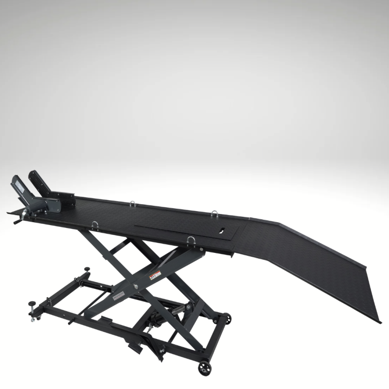 Photographie d'un Table élévatrice moto 450 KG hydraulique, table moto largeur 66cm