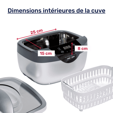 dimension intérieure du nettoyeur BPAC2.6L domestique