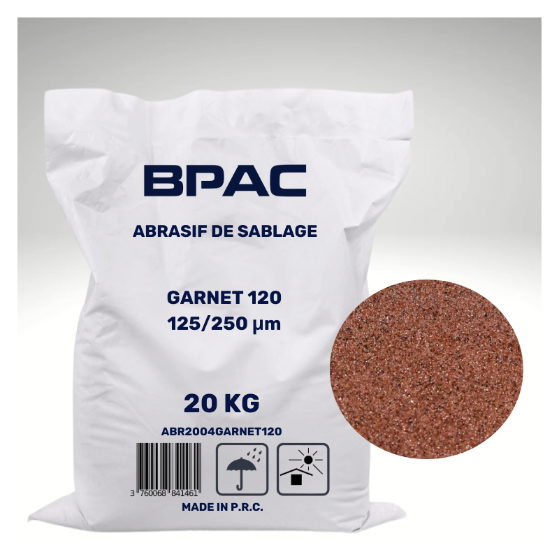 Garnet 120 Mesh, sac de 20 Kg