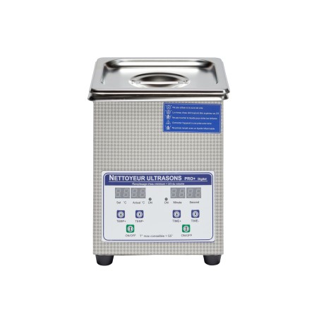 Vue face cuve ultrasons 2L digital BPAC