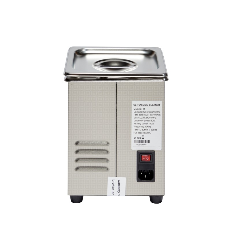 vue arrière du nettoyeur ultrasons 2 litres Xtra Power